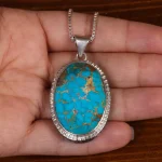 گردنبند فیروزه شجری کد 24451