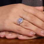 انگشتر عقیق زنانه سوسنی کد 24512