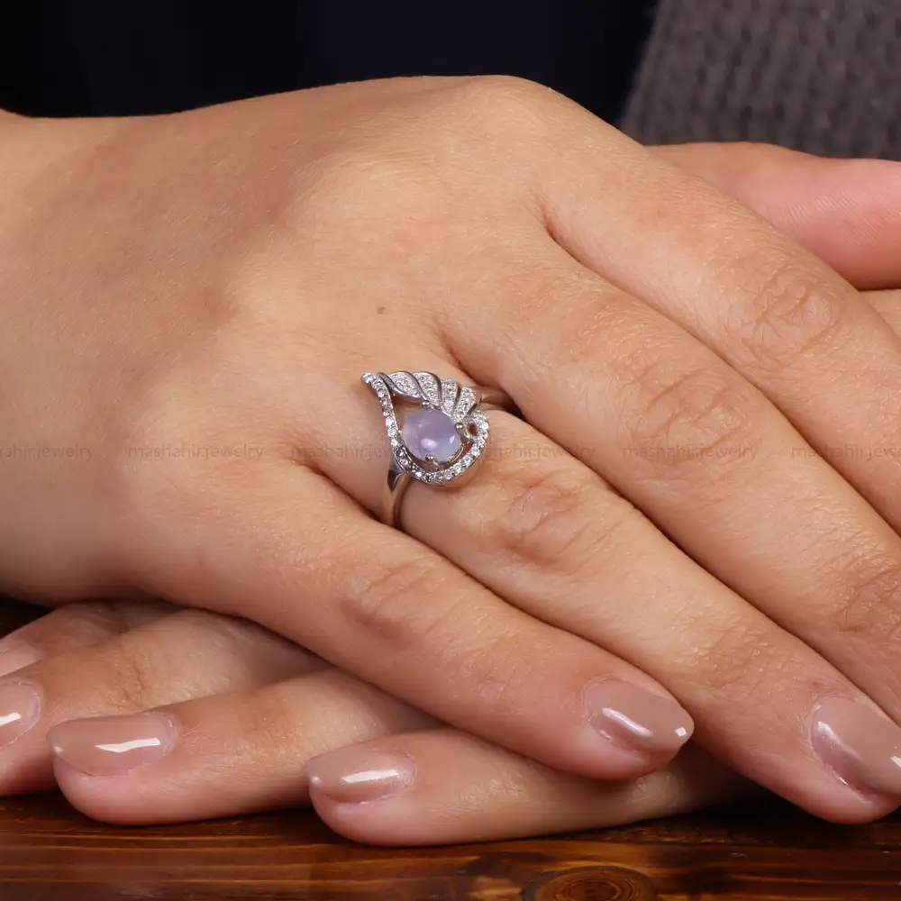 انگشتر عقیق زنانه سوسنی کد 24517