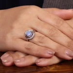 انگشتر عقیق زنانه سوسنی کد 24519