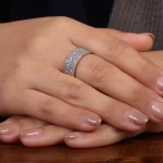 حلقه نقره زنانه کد 24529