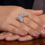 حلقه نقره زنانه کد 24530