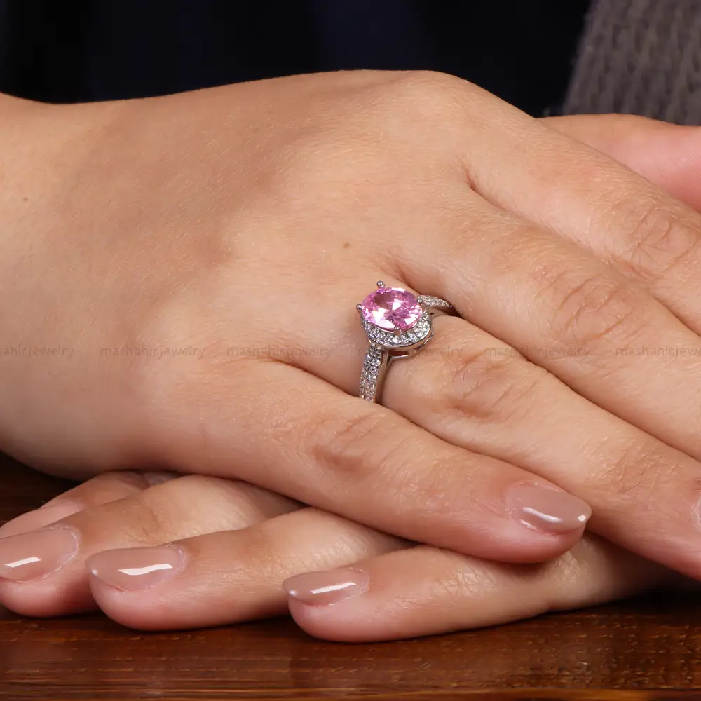 حلقه نقره زنانه کد 24533