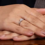 حلقه نقره زنانه کد 24535