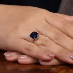 انگشتر طرح یاقوت کبود زنانه کد 24560