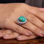 انگشتر فیروزه شجری زنانه کد 24567