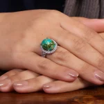 انگشتر فیروزه شجری زنانه کد 24569