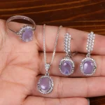 نیم ست عقیق سوسنی زنانه کد 24666