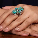 انگشتر فیروزه شجری زنانه کد 24687