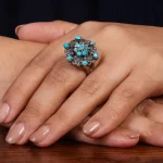 انگشتر فیروزه شجری زنانه کد 24688
