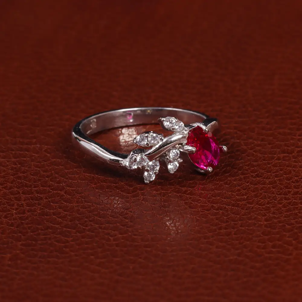 انگشتر یاقوت سرخ سنتاتیک زنانه کد 24467