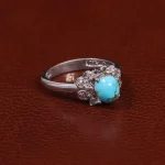 انگشتر فیروزه بچه گانه کد 24481