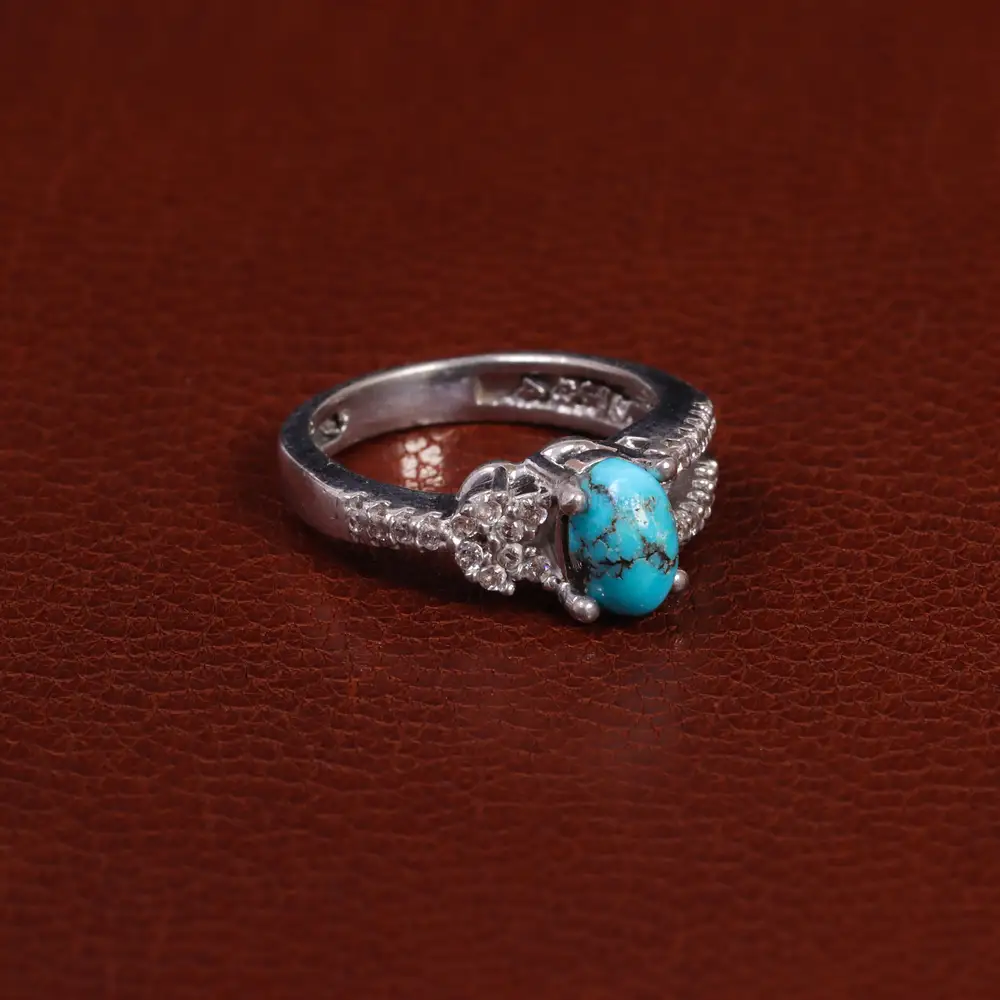 انگشتر فیروزه بچه گانه کد 24500