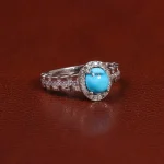 انگشتر فیروزه شجری زنانه کد 24576