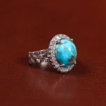 انگشتر فیروزه شجری زنانه کد 24581