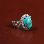 انگشتر فیروزه شجری زنانه کد 24583