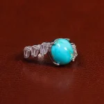 انگشتر فیروزه شجری زنانه کد 24589