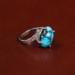 انگشتر فیروزه شجری زنانه کد 24595