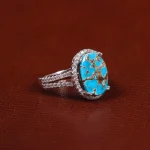 انگشتر فیروزه شجری زنانه کد 24598