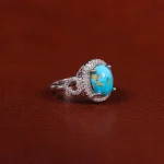 انگشتر فیروزه شجری زنانه کد 24610