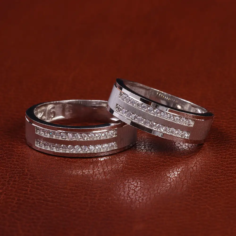 حلقه نقره ست کد 24621