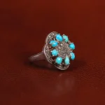 انگشتر فیروزه شجری زنانه کد 24690