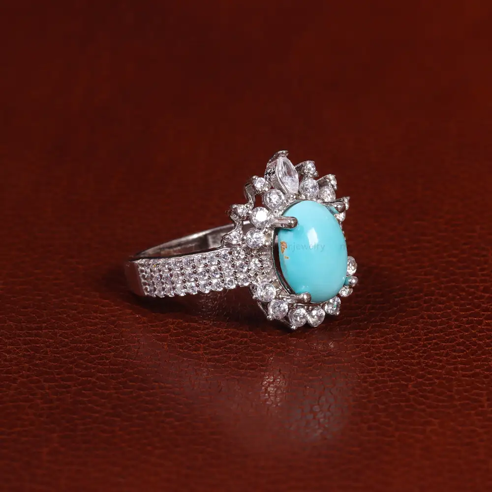 انگشتر فیروزه شجری زنانه کد 24722