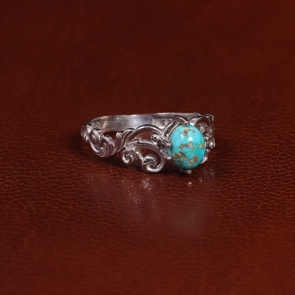 انگشتر فیروزه شجری زنانه کد 24723