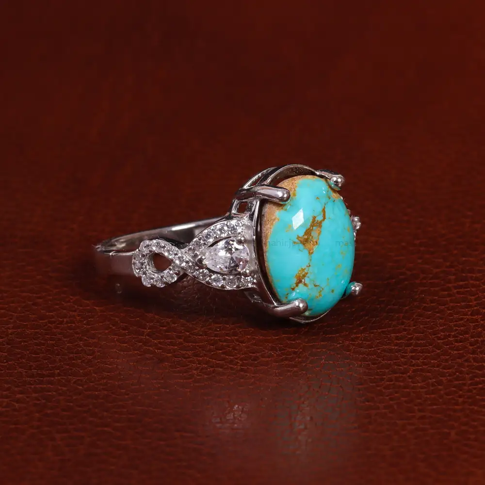 انگشتر فیروزه شجری زنانه کد 24727