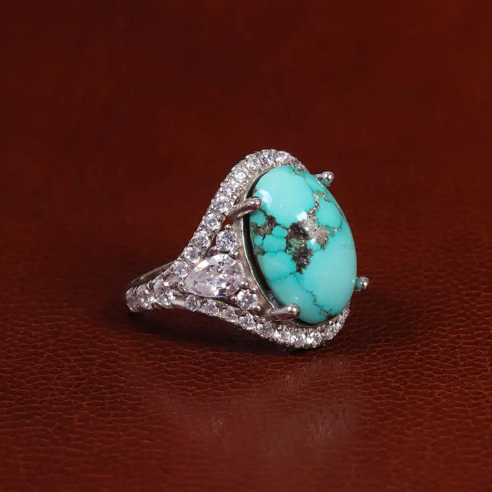 انگشتر فیروزه شجری زنانه کد 24733