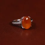 انگشتر عقیق زنانه کد 24765