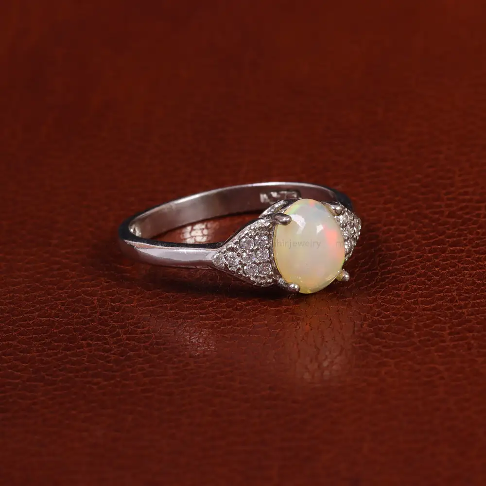انگشتر اوپال زنانه کد 24796