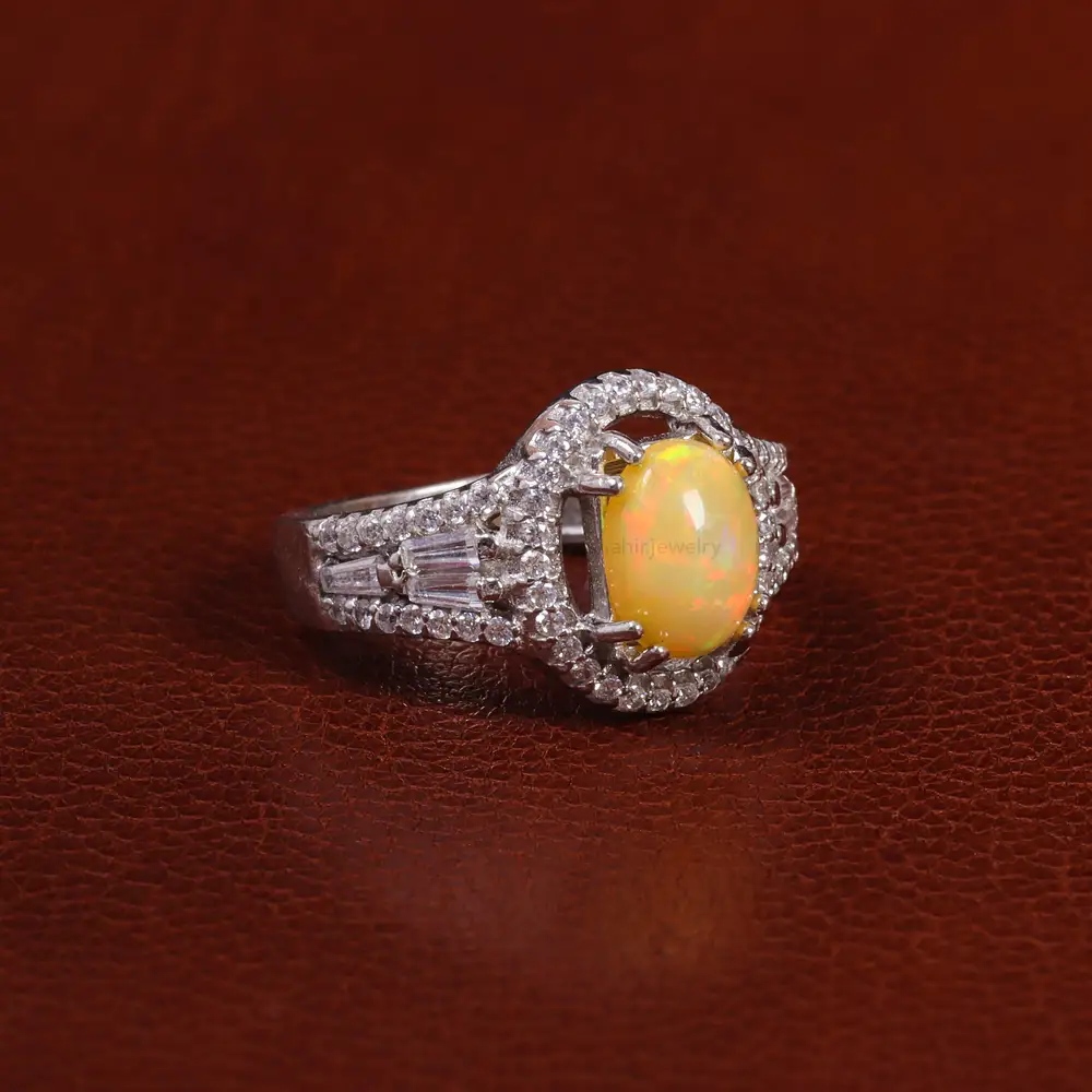 انگشتر اوپال زنانه کد 24797
