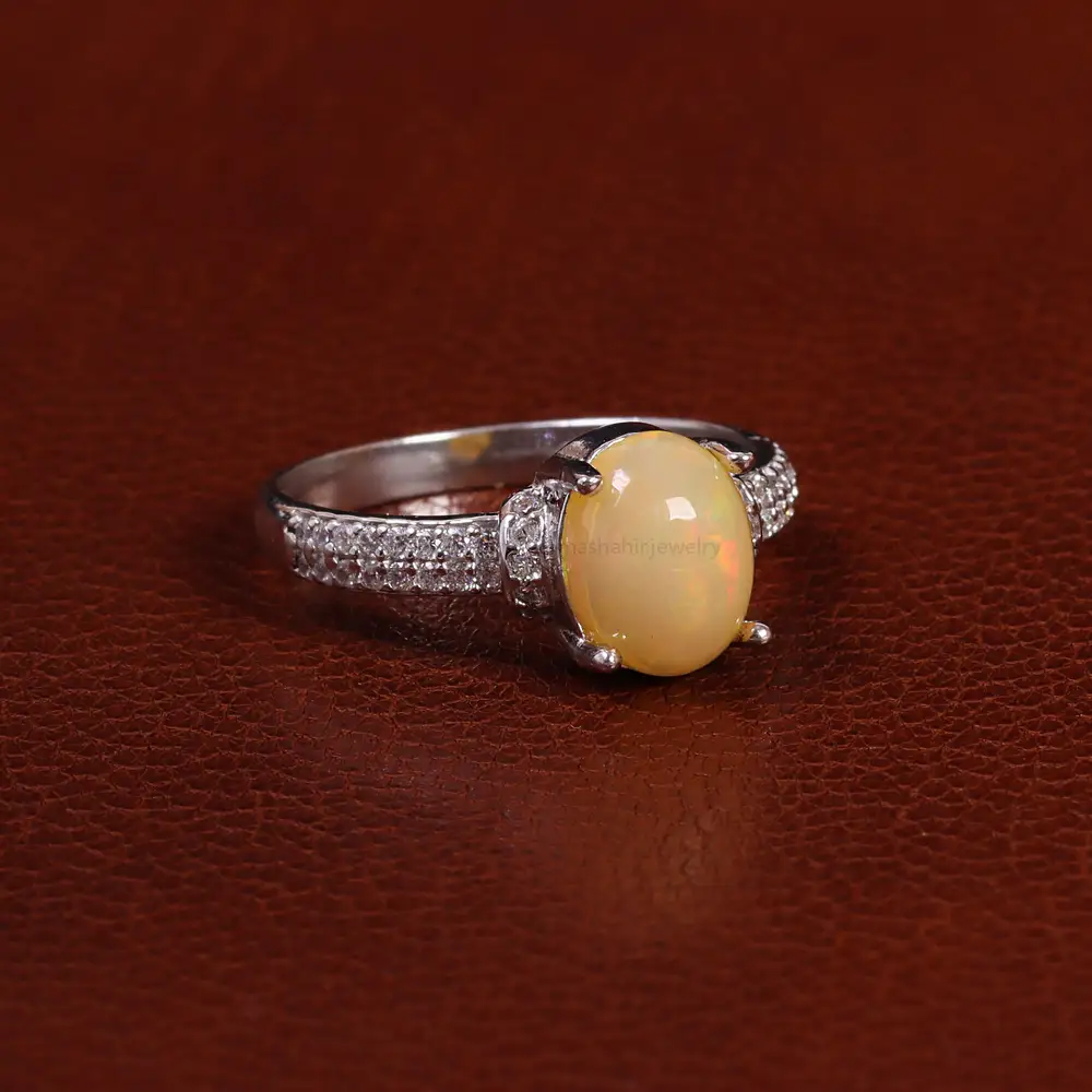 انگشتر اوپال زنانه کد 24802