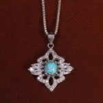 گردنبند فیروزه زنانه کد 24836