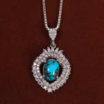 گردنبند فیروزه زنانه کد 24837