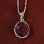 گردنبند یاقوت سرخ زنانه کد 24903