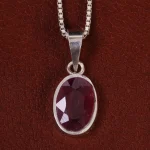 گردنبند یاقوت سرخ زنانه کد 24906