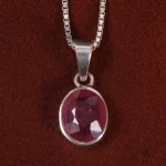 گردنبند یاقوت سرخ زنانه کد 24911