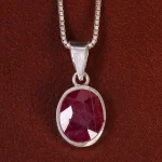 گردنبند یاقوت سرخ زنانه کد 24915