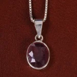 گردنبند یاقوت سرخ زنانه کد 24919