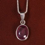 گردنبند یاقوت سرخ زنانه کد 24920