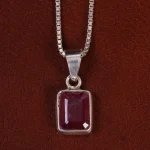 گردنبند یاقوت سرخ زنانه کد 24922