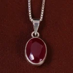 گردنبند یاقوت سرخ زنانه کد 24928