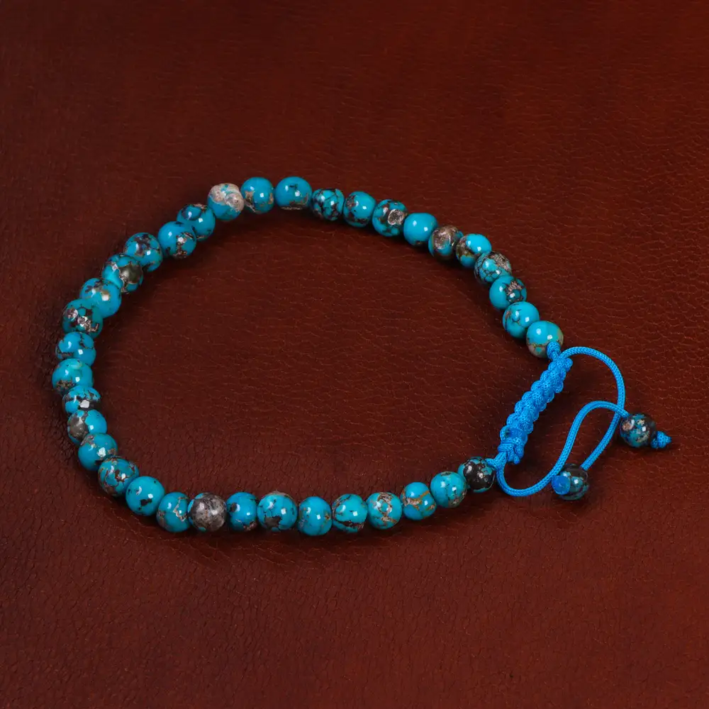 دستبند فیروزه خزامه کد 24973