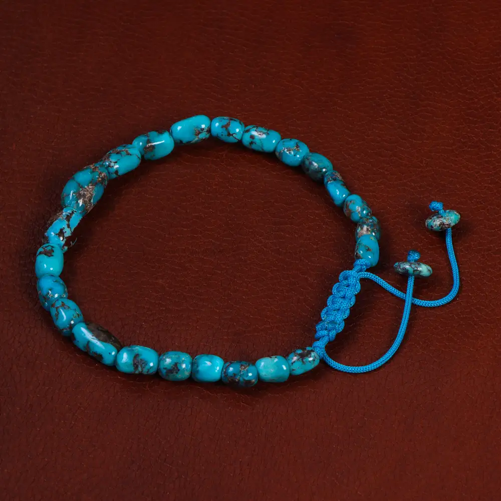 دستبند فیروزه خزامه کد 24974