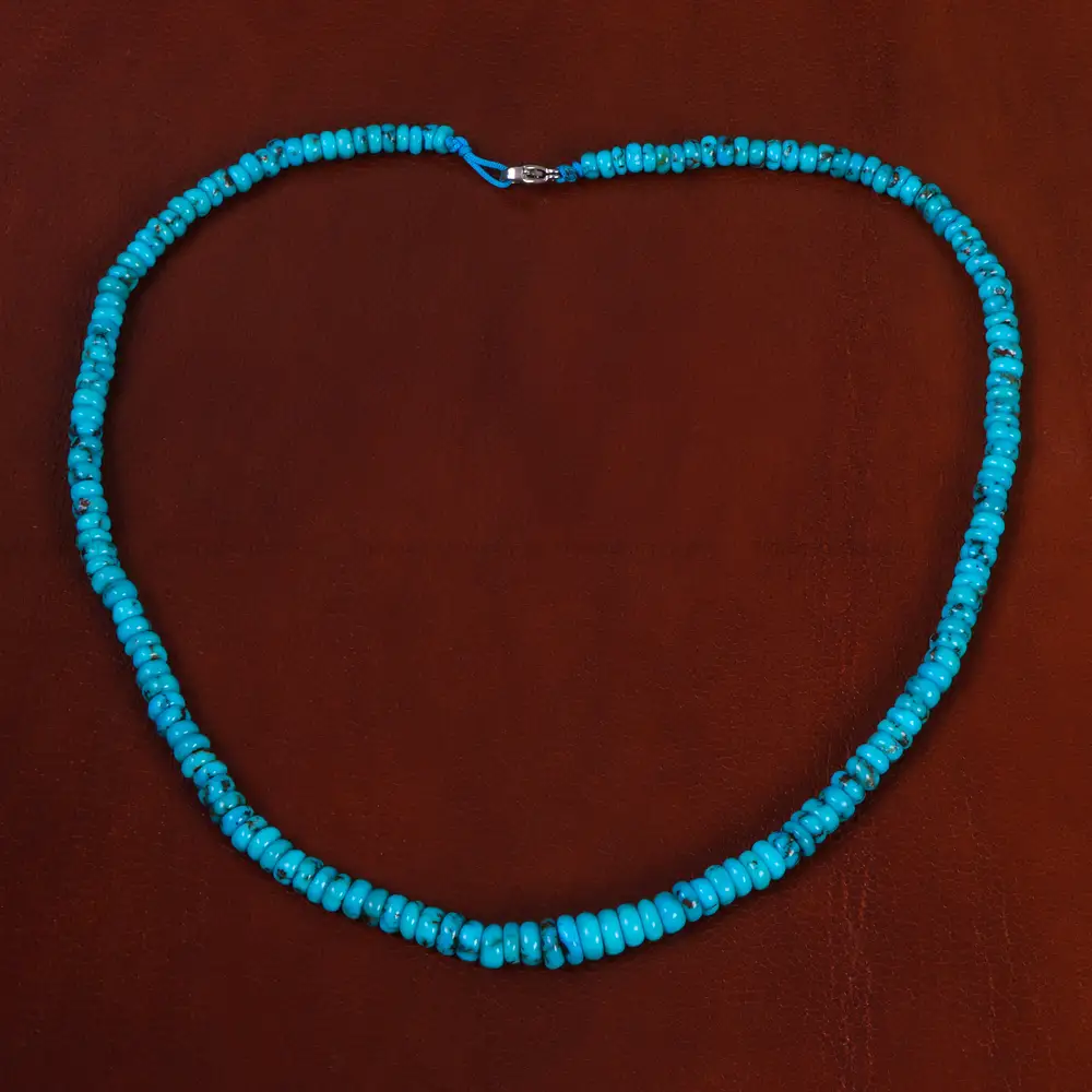 گردنبند فیروزه خزامه کد 24984