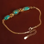 دستبند فیروزه زنانه کد 24987