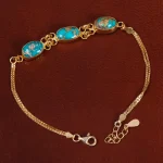دستبند فیروزه زنانه کد 24988