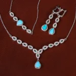 سرویس فیروزه زنانه کد 25041